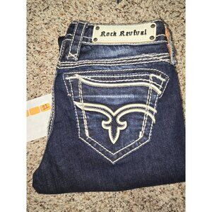 Womens Rock Revival Skinny Jeans Size 26/32' Inseam / Polly Skinny